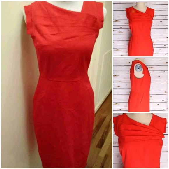J. Crew Dresses & Skirts - J. Crew Orange/Red Sleeveless Sheath Dress
